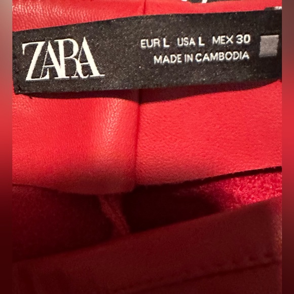 Zara - faux leather mini skirt - Picture 5 of 5